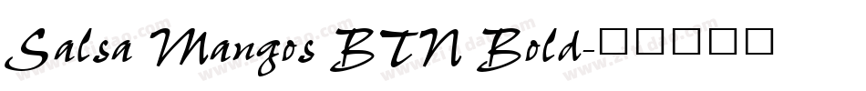 Salsa Mangos BTN Bold字体转换